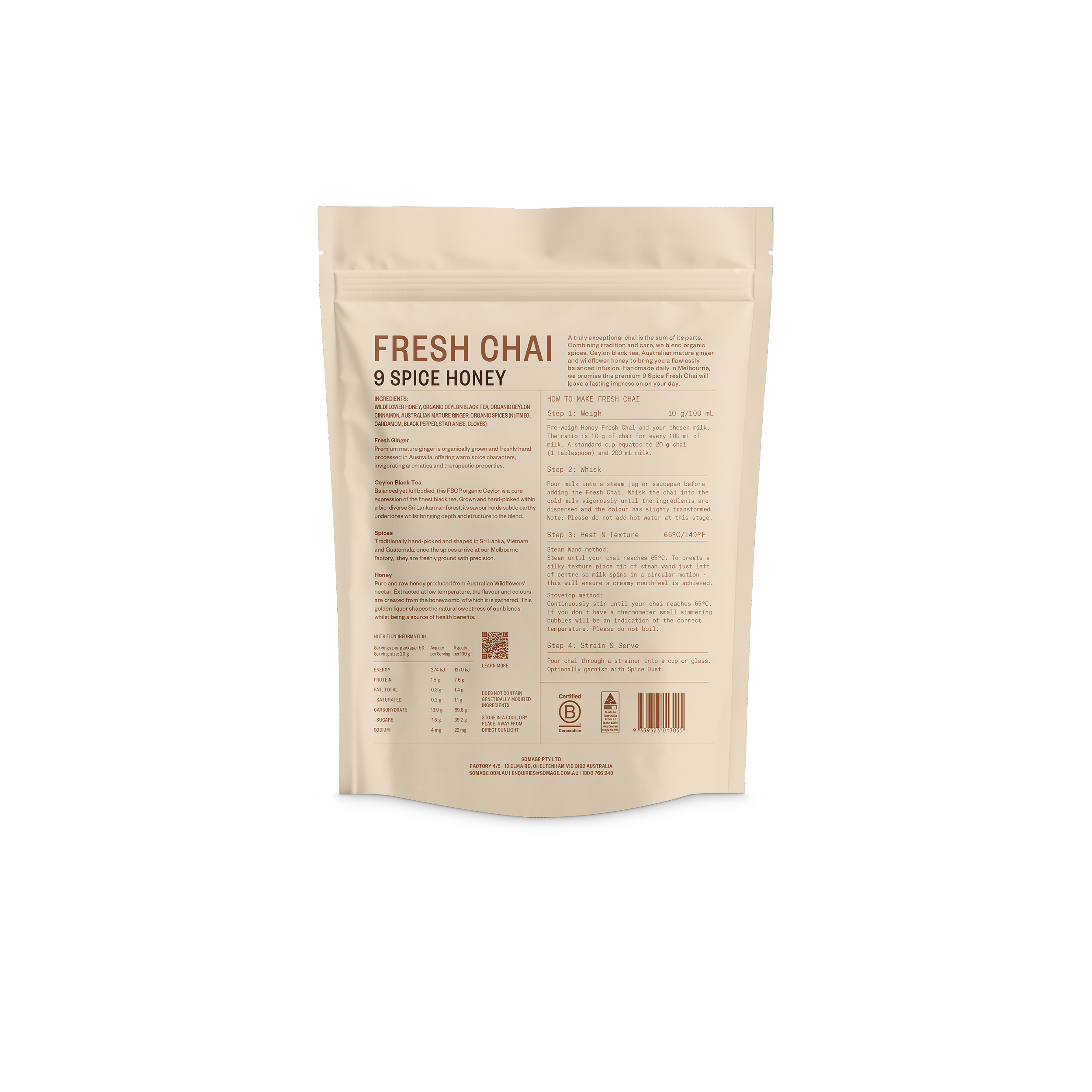 Chamellia 9 Spice Fresh Chai 1 kg