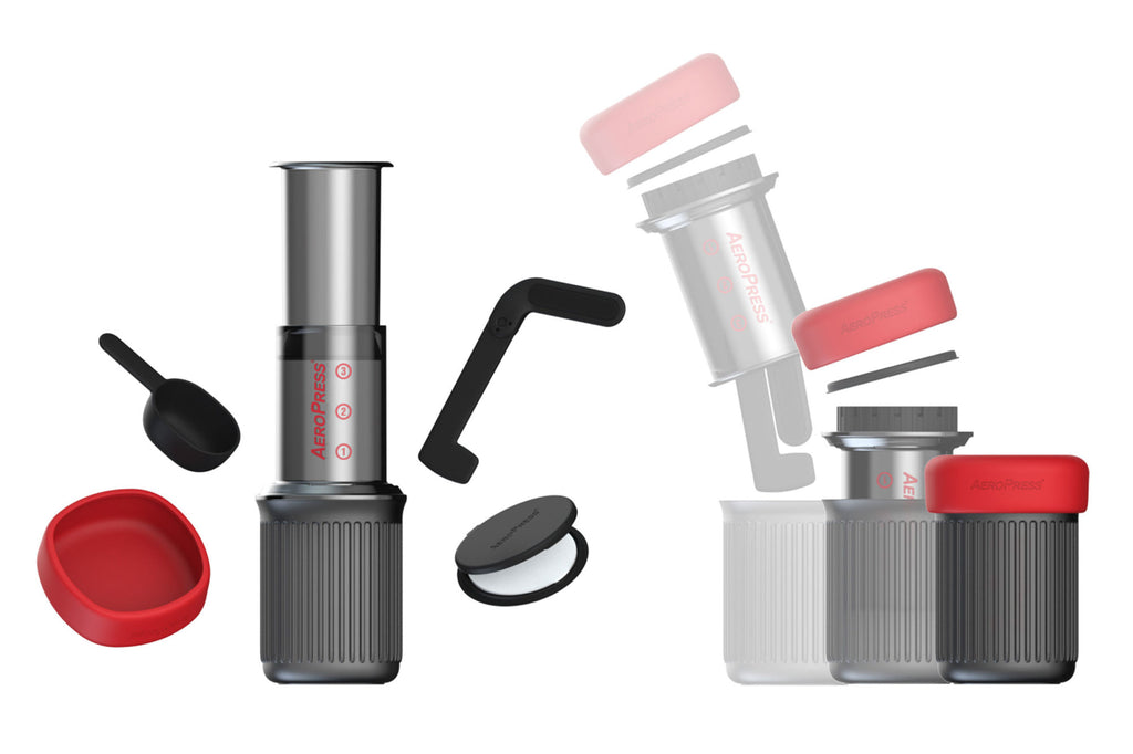 Aeropress GO Coffee Brewer + FREE 250g Garana Blend Beans